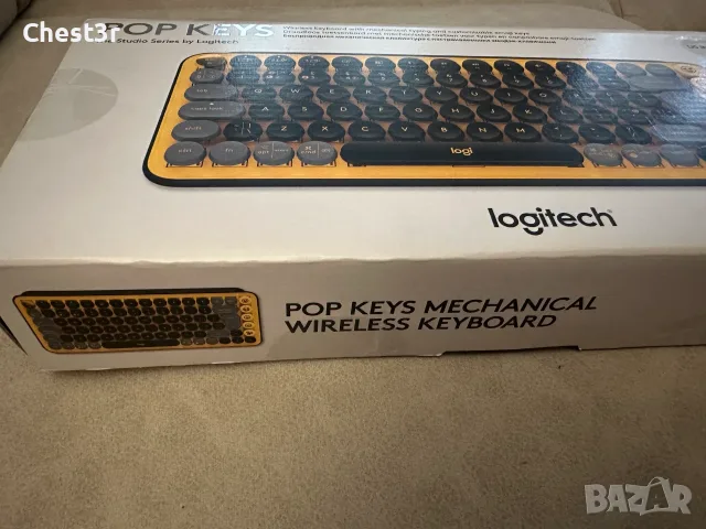 Logitech POP Keys Blast Yellow - безжична механична клавиатура, нова, снимка 7 - Клавиатури и мишки - 56052856