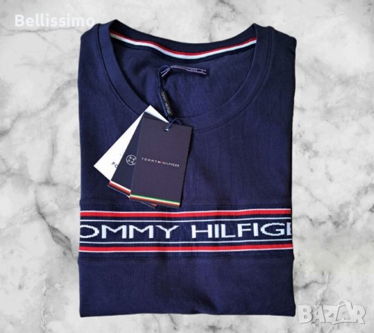 *Tommy Hilfiger* Дамска тениска с къс ръкав, цвят navy blue, снимка 2 - Тениски - 44309752