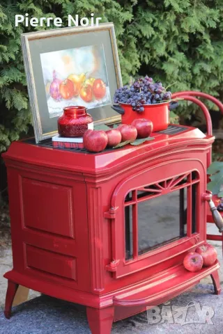 Френска чугунена печка на дърва , снимка 2 - Камини - 50279524