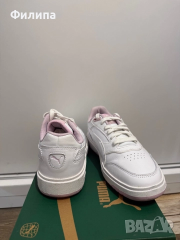 Сникърси Puma Doublecourt от естествена кожа, снимка 4 - Маратонки - 52973206