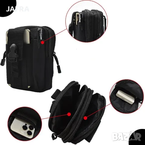 Военно Тактическа Чанта MOLLE за Колан и Раница - Компактна и Многофункционална, снимка 2 - Чанти - 48646432