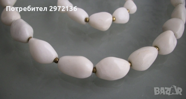 Колие и гривна бял ахат, снимка 5 - Бижутерийни комплекти - 53102023