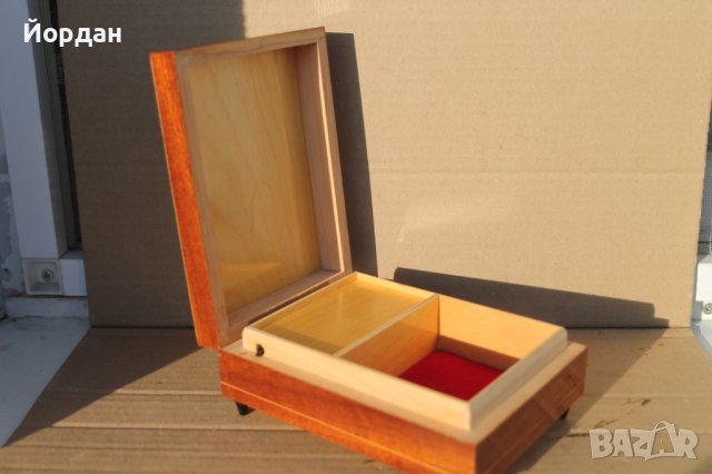 Дървена музикална кутия за бижута с латерна, снимка 7 - Антикварни и старинни предмети - 44435813