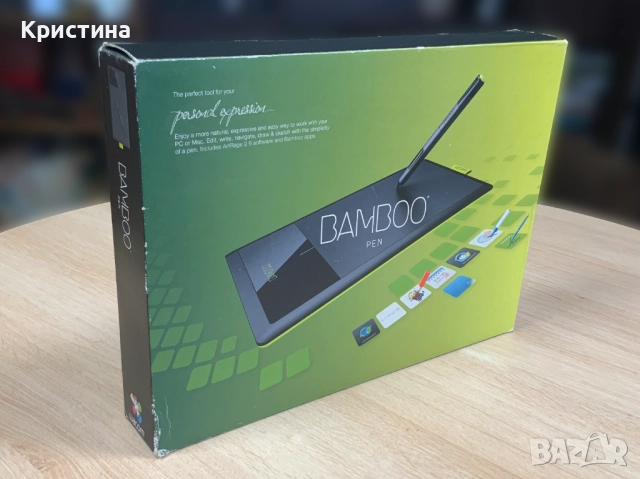 Графичен таблет WACOM Bamboo Pen CTL-470K Пълен комплект!, снимка 2 - Таблети - 52350404