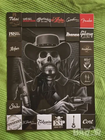 Guitar Brands Magnet Metal Thin Sign, снимка 8 - Декорация за дома - 56308074