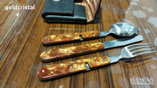 стари български прибори сгъваеми туристически Петко Денев , снимка 4 - Антикварни и старинни предмети - 50094204