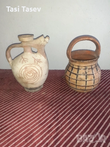 Стомна и рукатка. Глинени съдове.