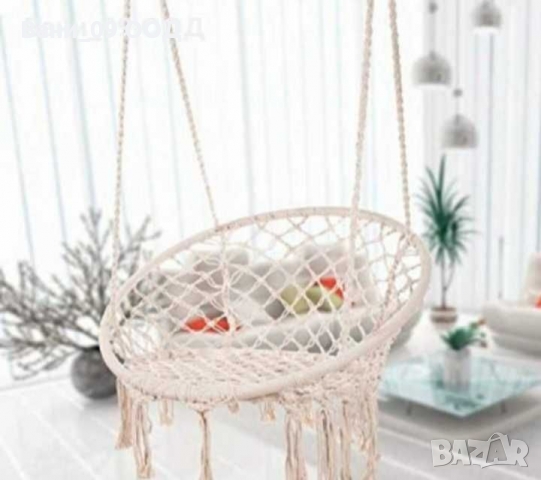 Висящ кръгъл хамак/люлка, снимка 7 - Градински мебели, декорация  - 36050226