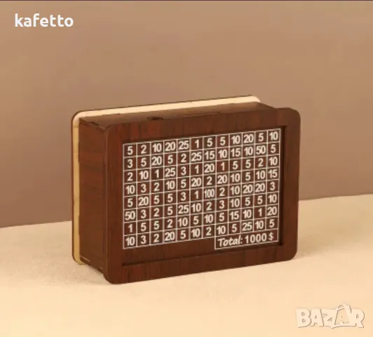 Дървена касичка с цел за спестяване , снимка 3 - Декорация за дома - 49406326