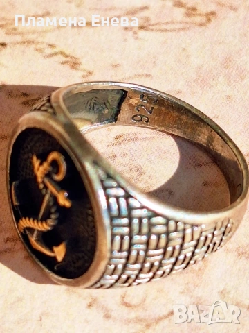 Дизайнерски мъжки сребърен пръстен , снимка 7 - Пръстени - 53614095