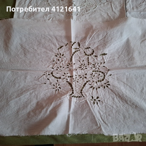 НОВИ. Бели калъфки за възглавници с рязана бродерия, снимка 6 - Възглавници - 53497542