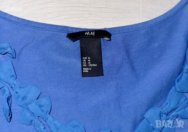 Лилава тениска H&M , снимка 3 - Тениски - 44587304