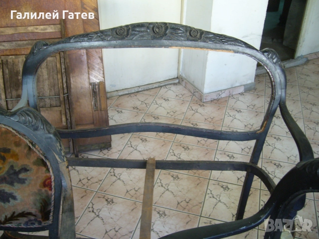 Евтини Старинни Пейки - Софа, снимка 5 - Антикварни и старинни предмети - 51449246