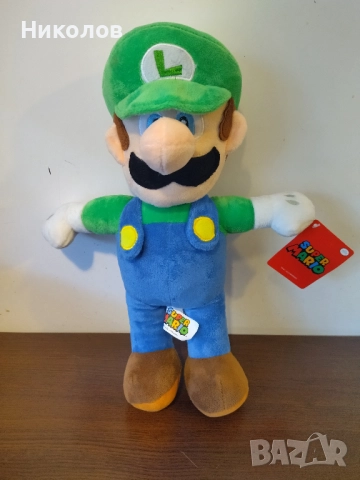 Продавам оригинална плюшена играчка Super Mario Bros Luigi 