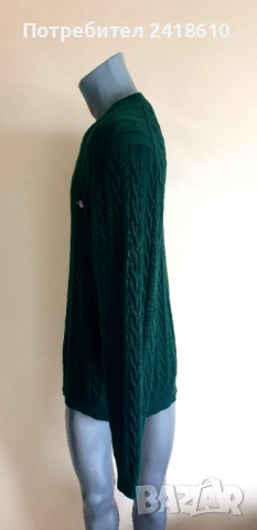 Gant  Cable Cotton / Knit Mens Size 2XL ОРИГИНАЛ! Мъжки Пуловер!, снимка 13 - Пуловери - 52672539