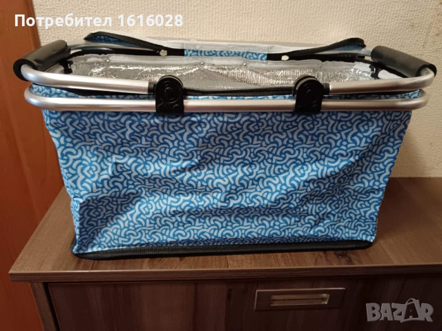 Хладилна чанта.Сгъваема пазарска кошница за пикник,плаж., снимка 6 - Хладилни чанти - 50177891