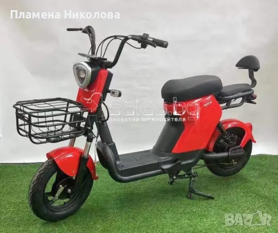 Електрическата тротинетка-скутер с кош, снимка 1