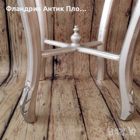 Помощна маса Луи XVI, силвър, снимка 5 - Маси - 42458148