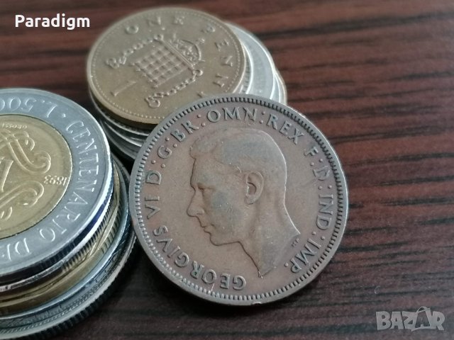 Монета - Великобритания - 1/2 (половин) пени | 1937г., снимка 2 - Нумизматика и бонистика - 35678757