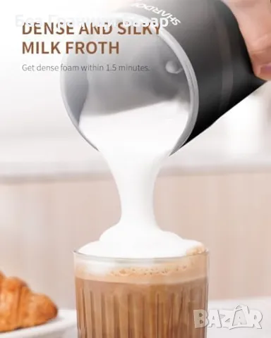 Нов Електрически уред за разпенване на мляко 4 в 1 – Топла и студена пяна, снимка 6 - Други - 49425268