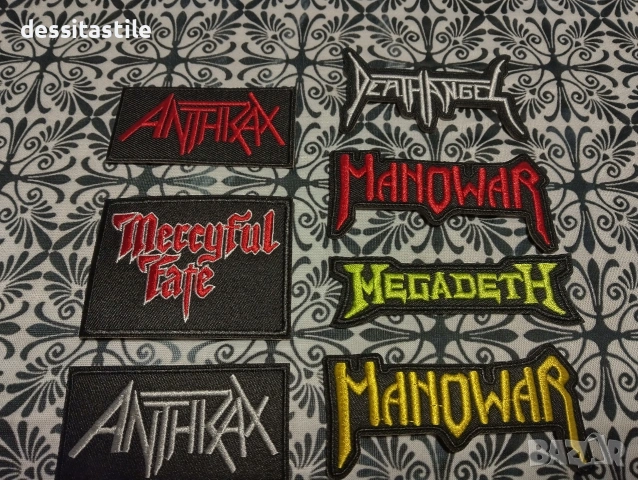 Чехлии нашивки на метал банди, снимка 2 - Мъжки чехли - 44101399