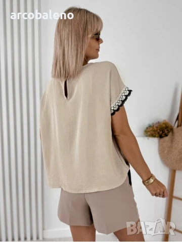 Дамска блуза с къси ръкави GENUA, 3цвята , снимка 7 - Тениски - 51022363