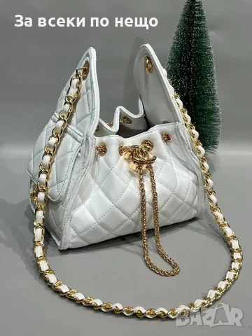 Chanel Луксозна Кожена Капитонирана Дамска Чанта Тип Торба С Верижка - Различни Цветове Код SEM-968