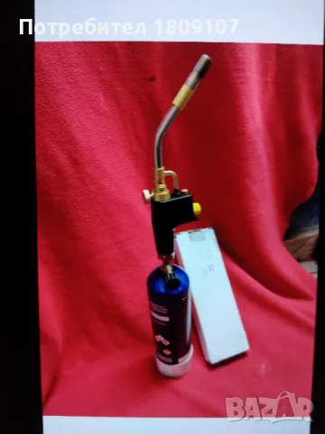 Нова Газова горелка с пиезо запалване и зареждаща се бутилка 1.300 л, снимка 4 - Други инструменти - 48421947