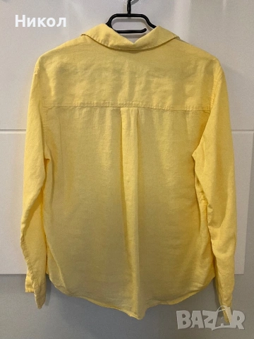 Дамска риза H&M с лен (S р-р), снимка 4 - Ризи - 53454359