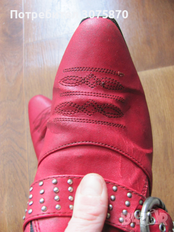 Червени обувки, снимка 5 - Дамски ежедневни обувки - 36326331