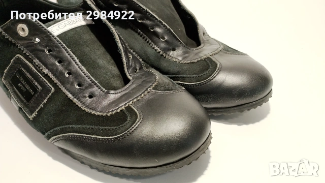 Кожени обувки DOLCE AND GABBANA оригинал номер 43 Стелка 29см, снимка 4 - Дамски ежедневни обувки - 53436544