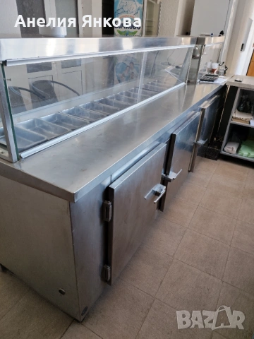 Комбинирана топла и студена витрина 