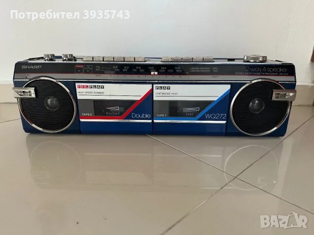 SHARP WQ 272 Japan , снимка 2 - Радиокасетофони, транзистори - 56295146