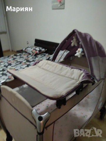 Детска кошара Cangaroo Relax с матрак Pierre Cardin, снимка 9 - Бебешки легла и матраци - 52013573