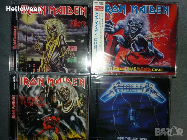 Iron Maiden,Accept,Helloween,Metallica-оригинални,японски дискове, снимка 2 - CD дискове - 48867371