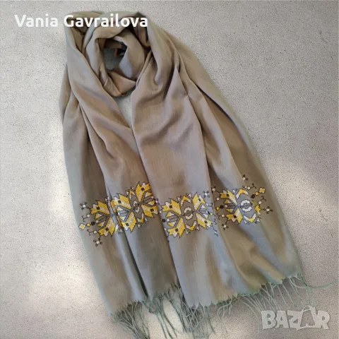 Шал с шевица, снимка 5 - Шалове - 48418314