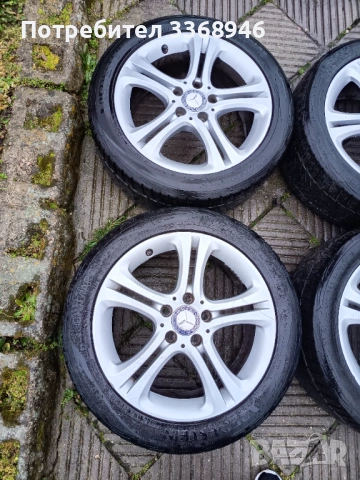 Джанти MERCEDES 17" 5x112 с гуми 235/45/17 Мерцедес А класа Б класа ЦЛА A class B class CLA, снимка 3 - Гуми и джанти - 53642210