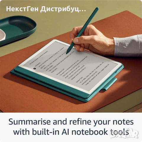 Amazon Kindle Scribe 64GB 2024 Metallic Jade + Premium Pen | Нов | 24м Гаранция, снимка 3 - Електронни четци - 53444444
