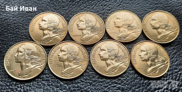 Лот монети 10 сантима различни години Франция /4/- прекрасни !, снимка 3 - Нумизматика и бонистика - 49654976