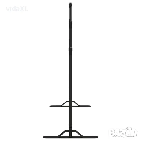 vidaXL Поставка за фон, черна, 305x243 см, стомана, снимка 4 - Светкавици, студийно осветление - 56146270
