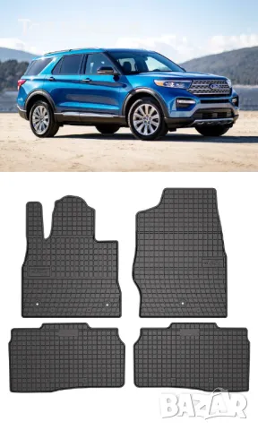 Гумени стелки Frogum съвместими с Ford Explorer VI SUV, ST 2019+, снимка 5 - Аксесоари и консумативи - 48463943