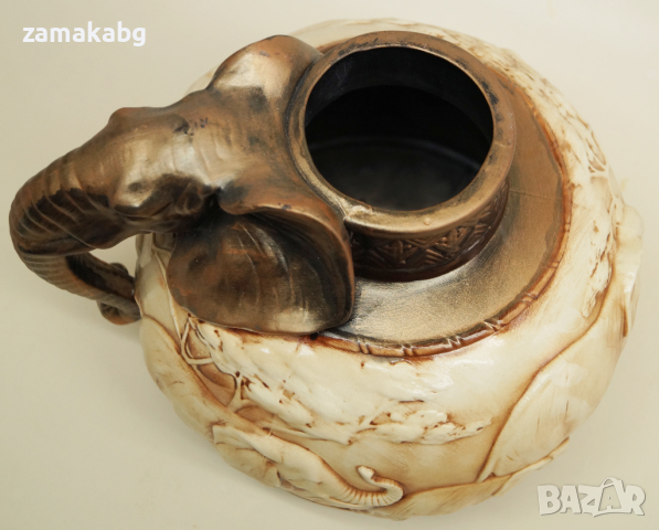 Керамична ваза Слон, снимка 8 - Вази - 36114407
