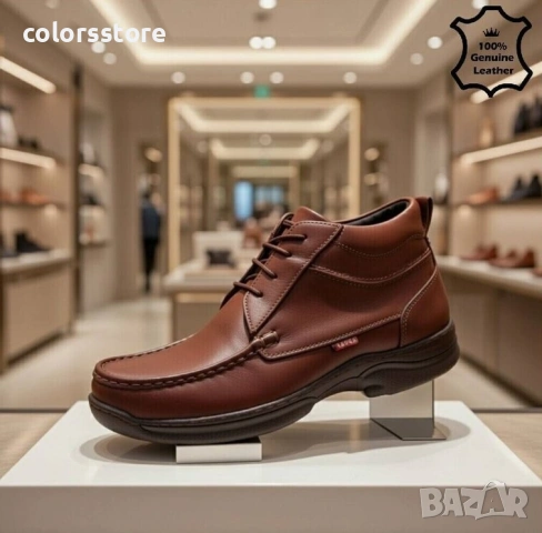 Мъжки боти - кафява ЕСТЕСТВЕНА кожа - 304

, снимка 2 - Ежедневни обувки - 35858989