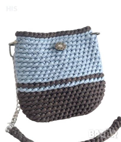 Дамски плетени чанти, луксозни, хендмейд с подплата и джоб, различни модели , снимка 2 - Чанти - 40479208