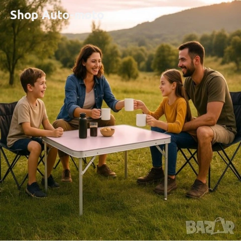 Алуминиева маса Automat-сгъваема, За къмпинг и пикник, 80x60x70см, снимка 2 - Къмпинг мебели - 53486503
