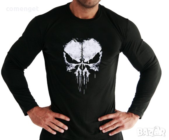 NEW! Мъжки блузи PUNISHER 2024 VENUM VENOM със SKULL ЧЕРЕП принт! Поръчай модел С Твоя идея!