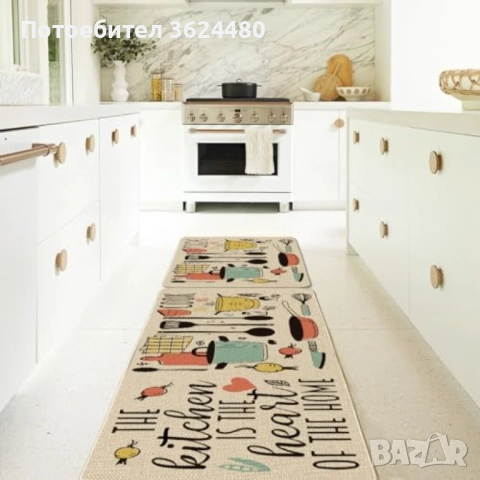 Килимчета за Кухня Полиестер и Гумирано Дъно 4577, снимка 2 - Пътеки - 52472058