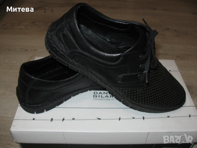 Daniele Gilardo мъжки обувки естествена кожа 41 номер, снимка 3 - Спортно елегантни обувки - 52597471