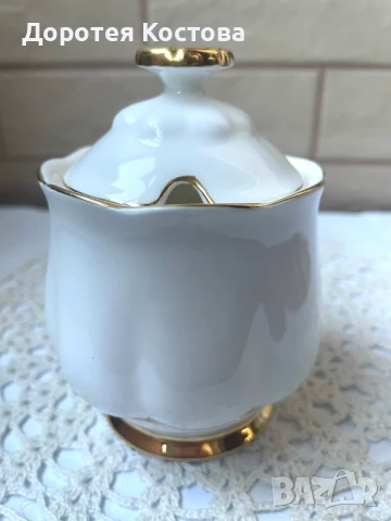 ROYAL ALBERT красива захарница от костен порцелан от Англия, снимка 2 - Антикварни и старинни предмети - 50587141