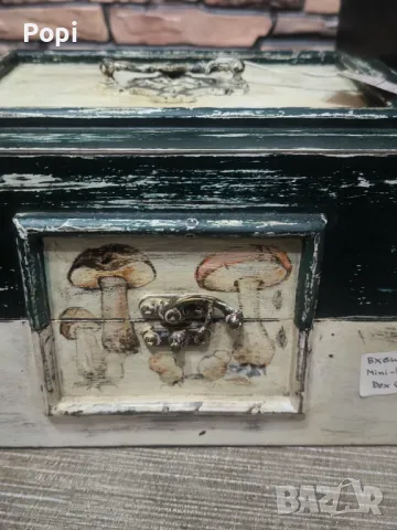 Винтидж дървени кутии 3 в 1, снимка 4 - Антикварни и старинни предмети - 48956522